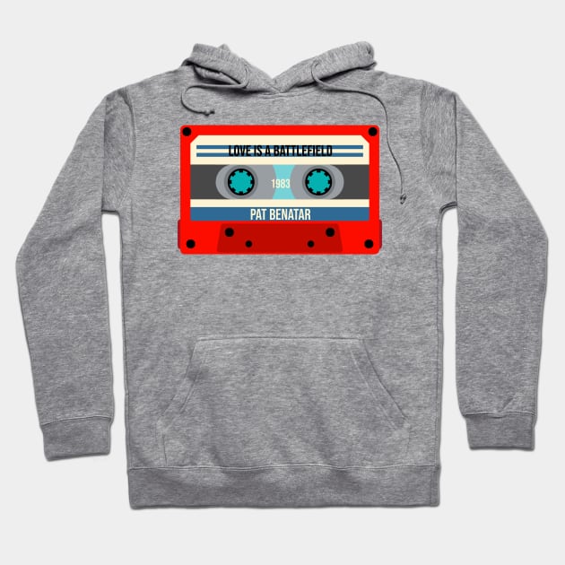 Pat Benatar Classic Cassette Hoodie by PowelCastStudio